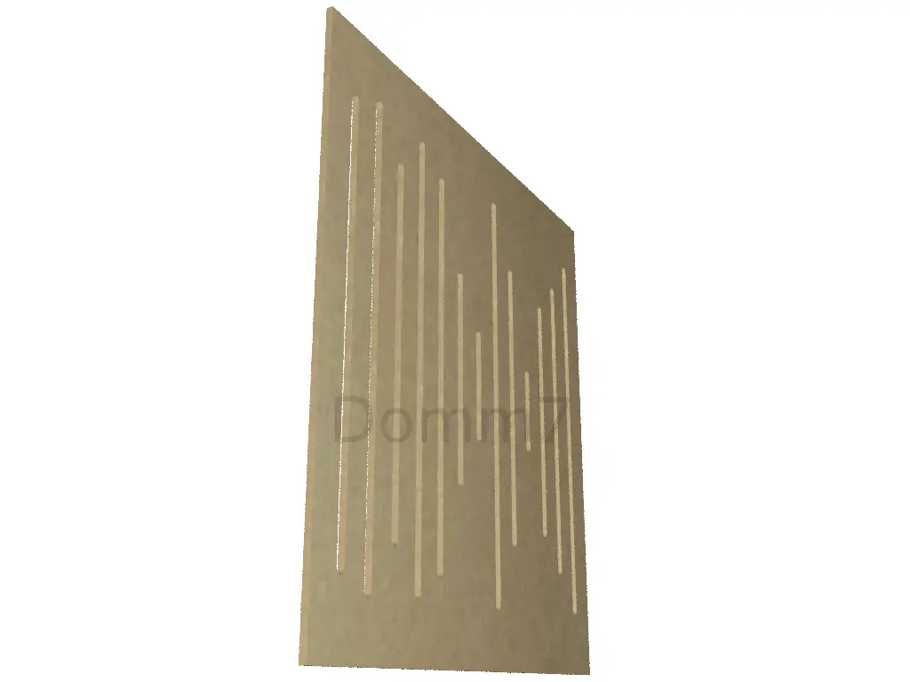 Placa para difusor Acústico, Sound Wave W1 - espessura 6mm (50x50cm) imagem 1ma.webp