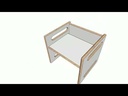 Cube Chair Domm7: Cadeira Infantil Montessori 3 em 1