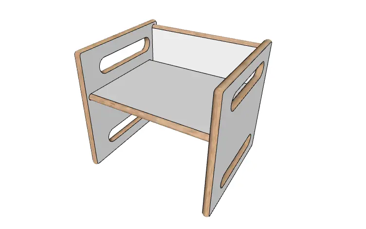 Cube Chair Domm7: Cadeira Infantil Montessori 3 em 1