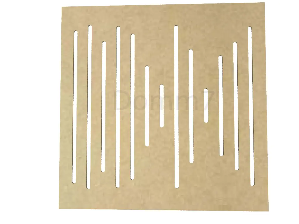 Placa para difusor Acústico, Sound Wave W1 - espessura 6mm (50x50cm) 