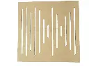 Placa para difusor Acústico, Sound Wave W1 - espessura 6mm (50x50cm) 