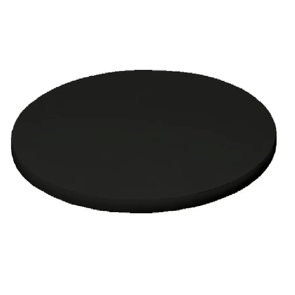 Tampo De Mesa em Mdf Redondo 70cm X 18mm (Preto TX)