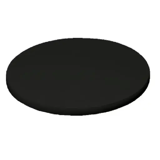 [003.23-0325] Tampo De Mesa em Mdf Redondo 70cm X 18mm (Preto TX)